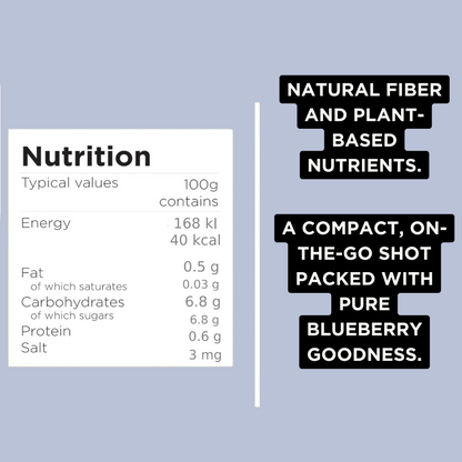 Fighter Shots Wild Blueberry | 100% Natural Cold-Pressed Wild Blueberry Shot
