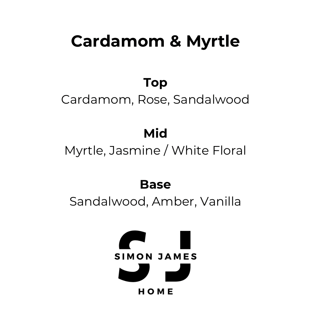 Simon James Home - Cardamom & Myrtle Reed Diffuser