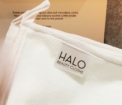 Fighter Shots HALO Beauty Cloths – Ultra-Soft Dual-Sided Microfibre Makeup Remover Cloths (5 Pack) | Reusable, Gentle Cleansing | Luxuriously Soft | 5 Pack (30 x 30 cm)