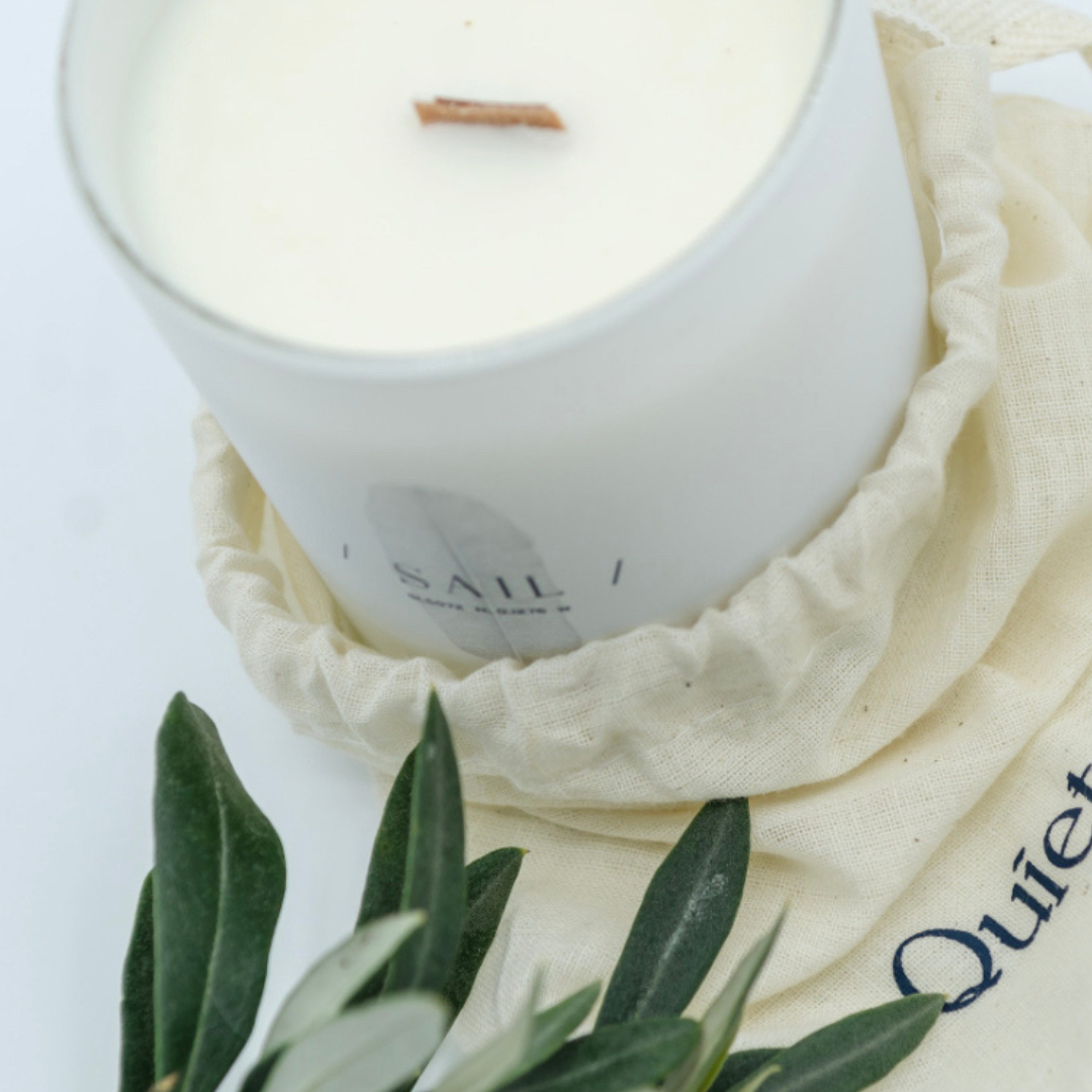 Quiet Blue CORFU 2.0 Lime + Basil Wellbeing Candle