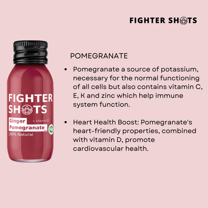 Fighter Shots Ginger + Pomegranate Shot + Vitamin D