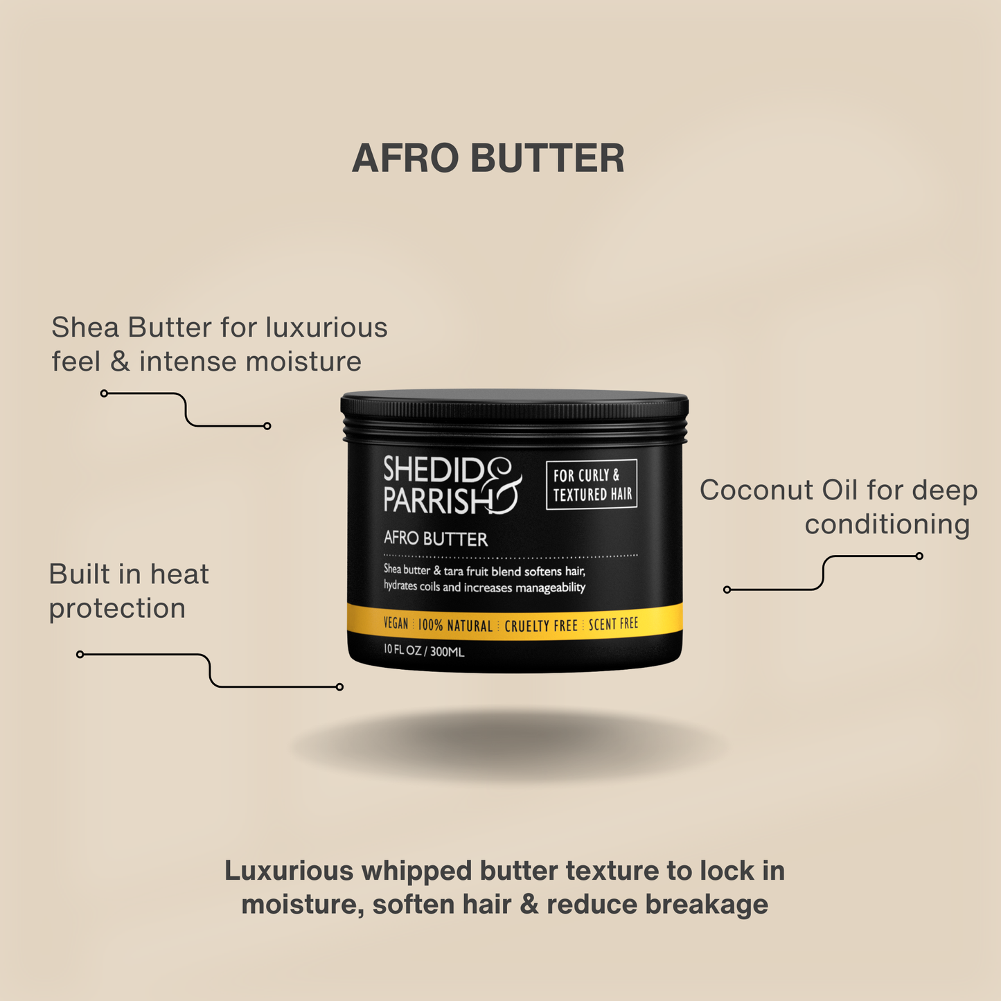 Shedid & Parrish Afro Butter Full size and Travel size available
