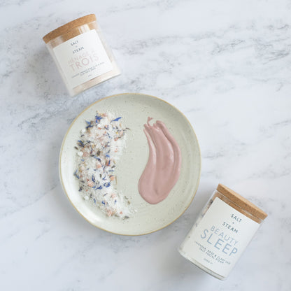 Salt + Steam CLAY FACE MASK + FACIAL STEAM GIFT SET