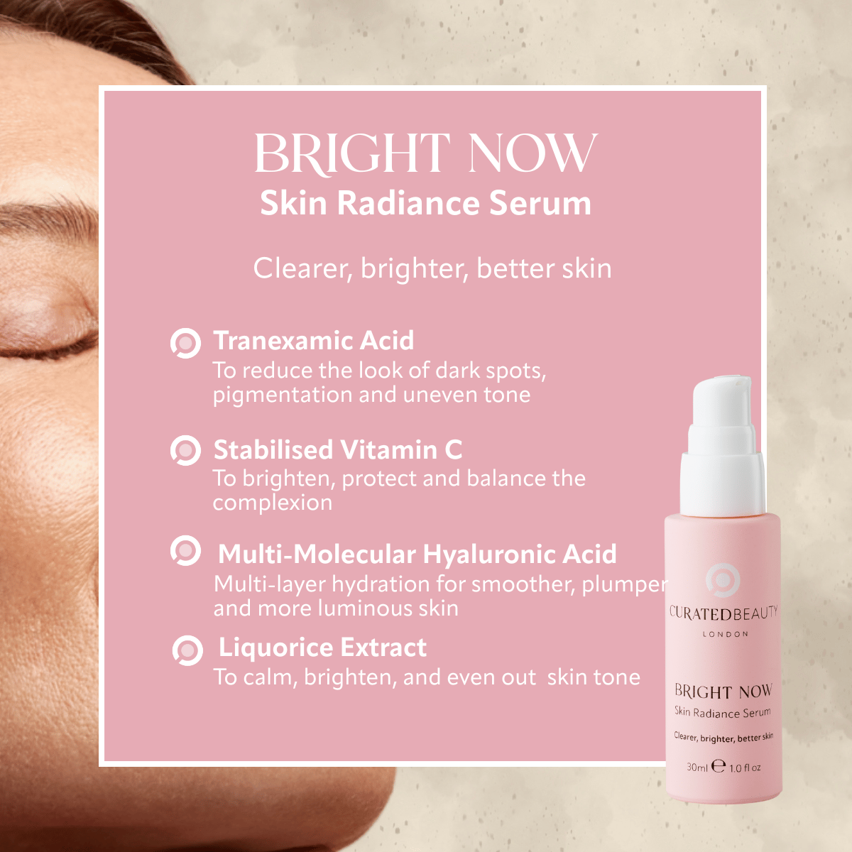 Curated beauty London BRIGHT NOW