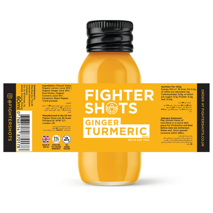 Fighter Shots Ginger + TURMERIC  12x 60ml