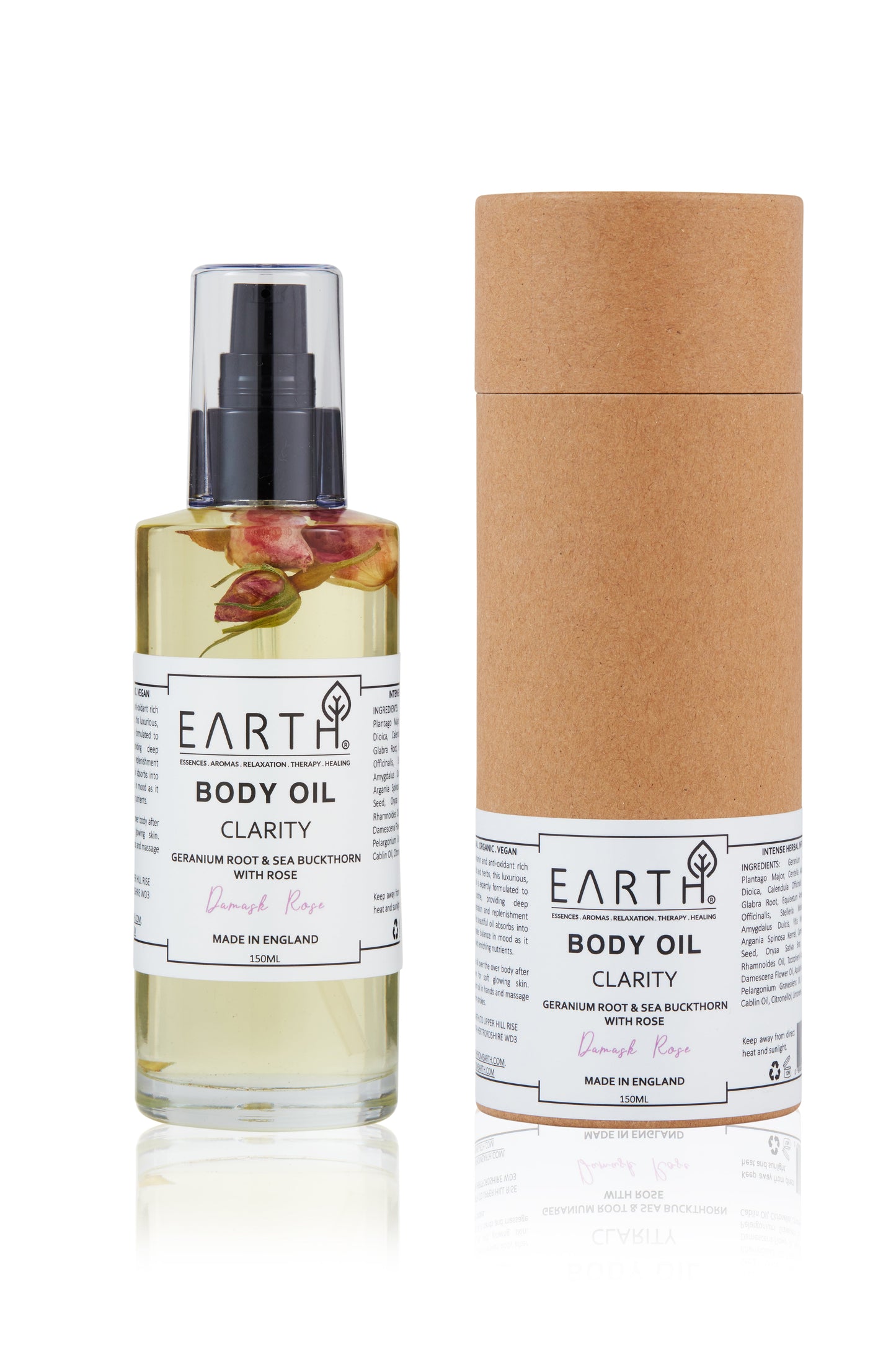 Earth From Earth - EARTH BODY OIL WITH DAMASK ROSE - 150 ML