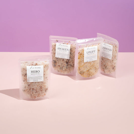 Wild Rising Skincare - Hero - Eucalyptus Muscle Soak Bath Salts 125g