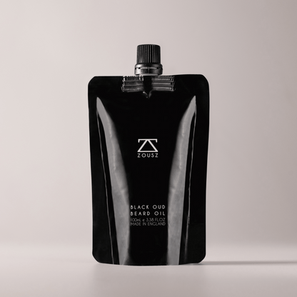 ZOUSZ Black Oud Beard Oil 100mL Refill Pouch