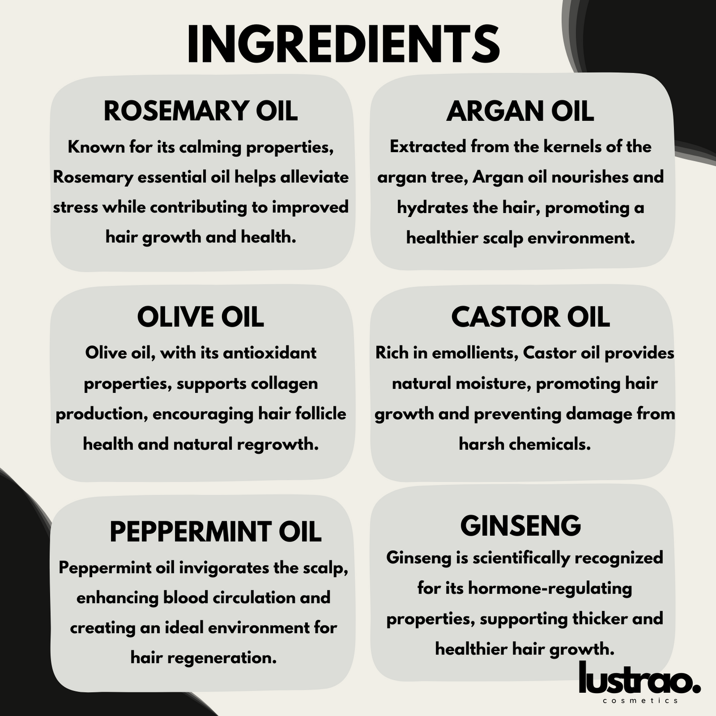 Lustrao Hair Regrowth Oil 60ml