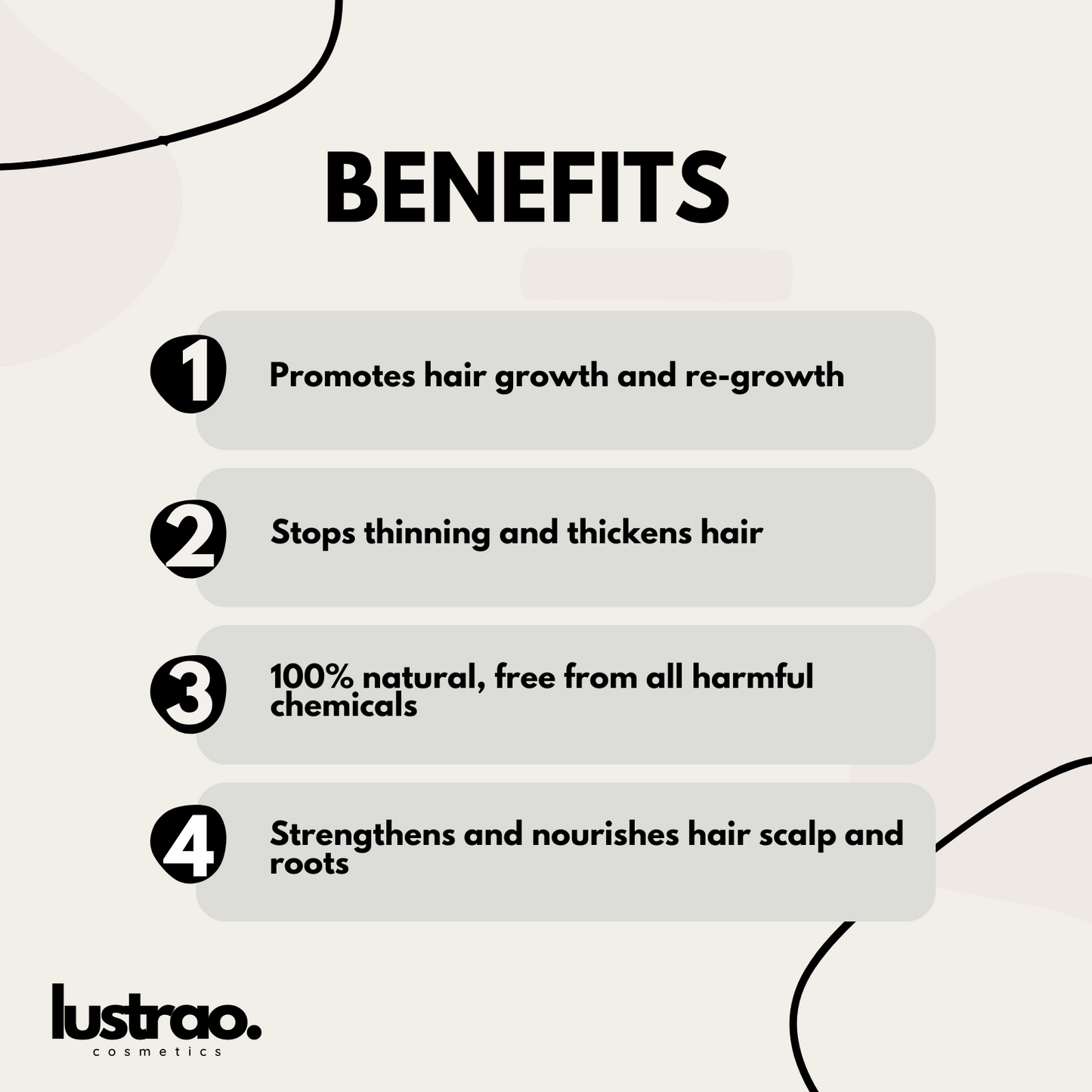 Lustrao Hair Regrowth Oil 60ml