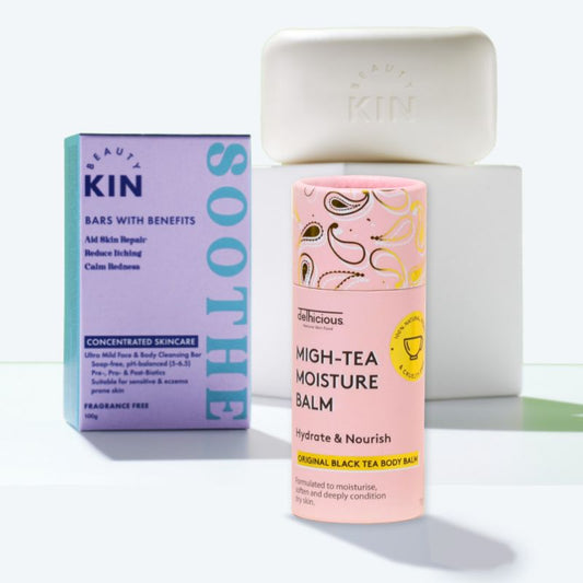 Beauty Kin Soothe Bar and Delhicious Original Bar Bundle