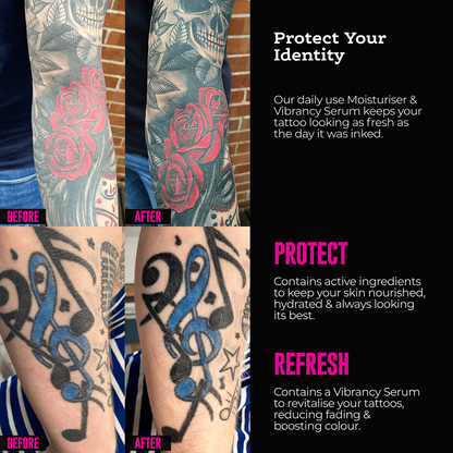 Pimpdink Tattoo Care - TATTOO MOISTURISER & VIBRANCY SERUM | 100ml Airless Pump