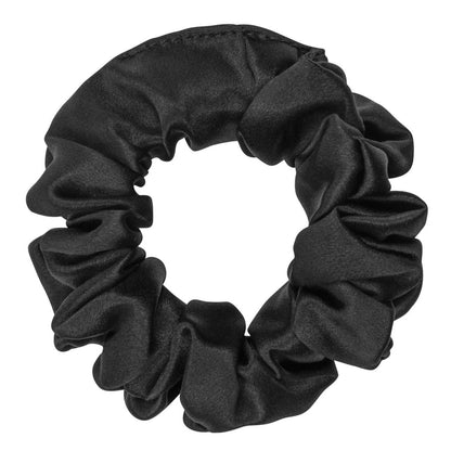 Dream Silk Black Silk Scrunchie - Regular