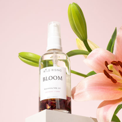 Wild Rising Skincare - Bloom - Coconut and Rose Body Oil