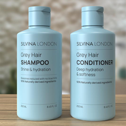 Silvina London The GREY HAIR GLOW DUO – Shampoo + Conditioner