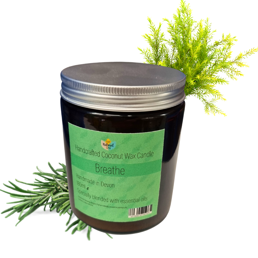 The Natural Spa - Breathe hand poured coconut wax candle - 2 size options