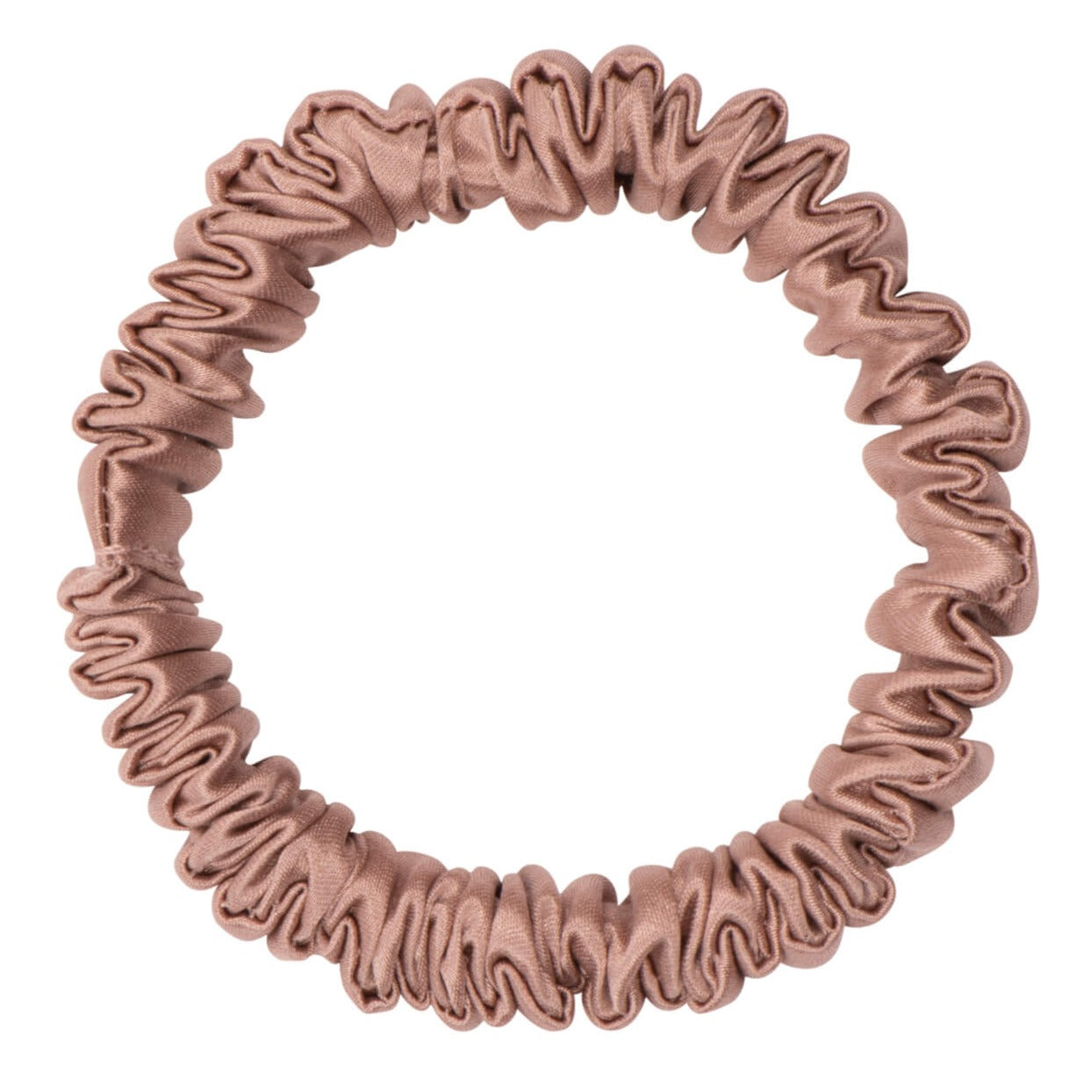 Dream Silk Bronze Silk Scrunchie - Skinny