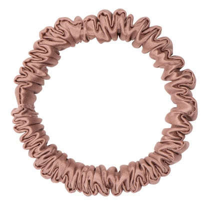 Dream Silk Bronze Silk Scrunchie - Skinny