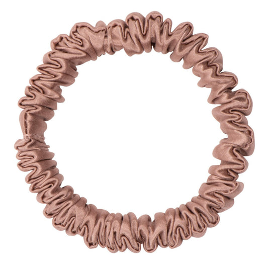 Dream Silk Bronze Silk Scrunchie - Skinny