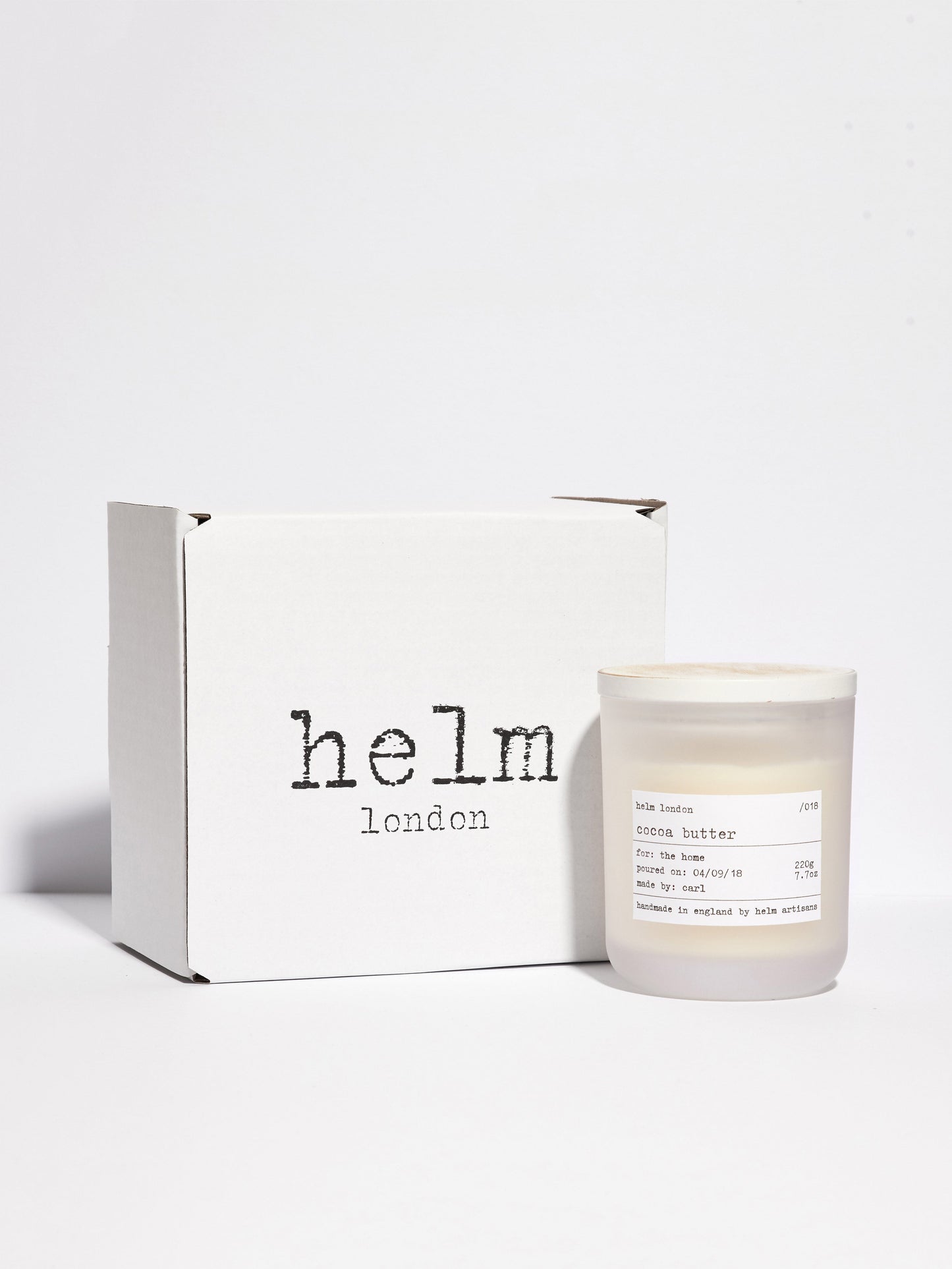 Helm London Cocoa Butter Signature Candle