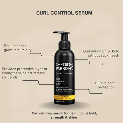 Shedid & Parrish Curl Control Serum Full and Travel size available
