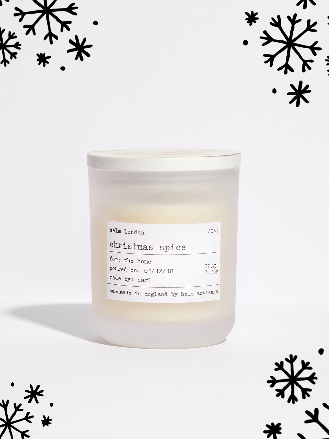 Helm London Christmas Spice Luxury Candle - Limited Edition