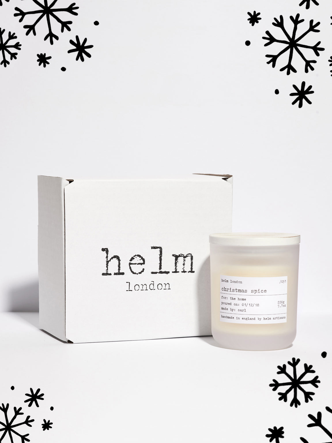 Helm London Christmas Spice Luxury Candle - Limited Edition
