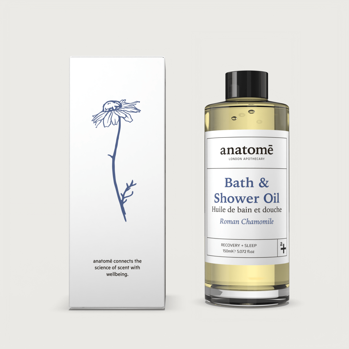 Anatomē - Calming Bath & Shower Oil with Roman Chamomile – Sleep & Stress Relief