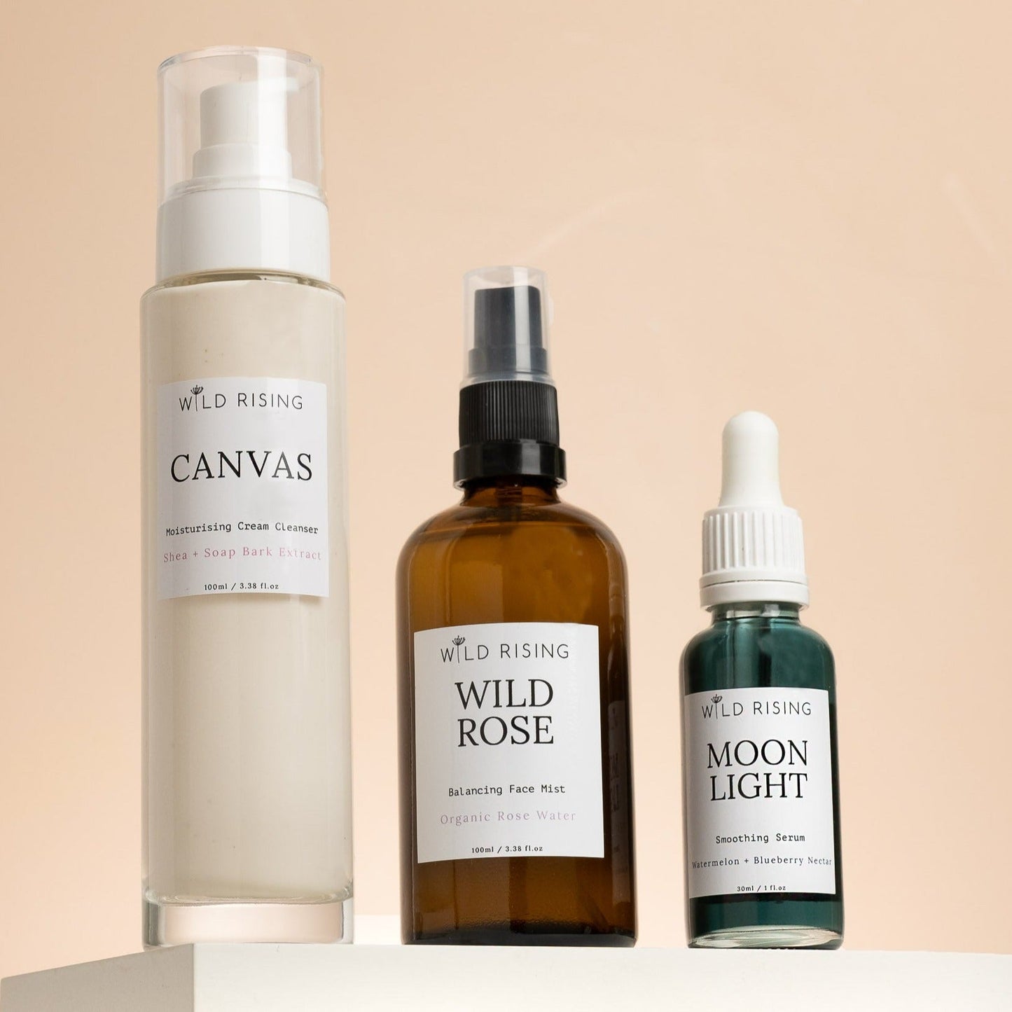 Wild Rising Skincare - Brightening Skincare Trio Set - Best Sellers