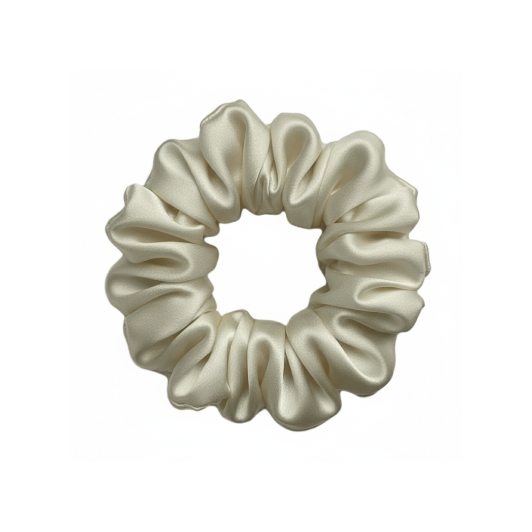 Dream Silk Champagne Silk Scrunchie - Regular