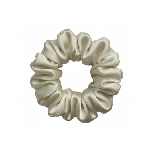 Dream Silk Champagne Silk Scrunchie - Regular