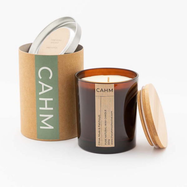 CAHM Citrus, Musk Patchouli Candle Amber – Counter Culture Store