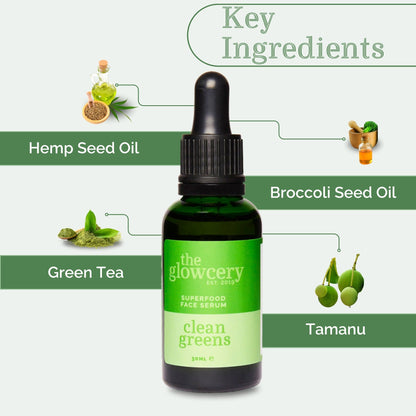The Glowcery - Clean Greens Facial Oil