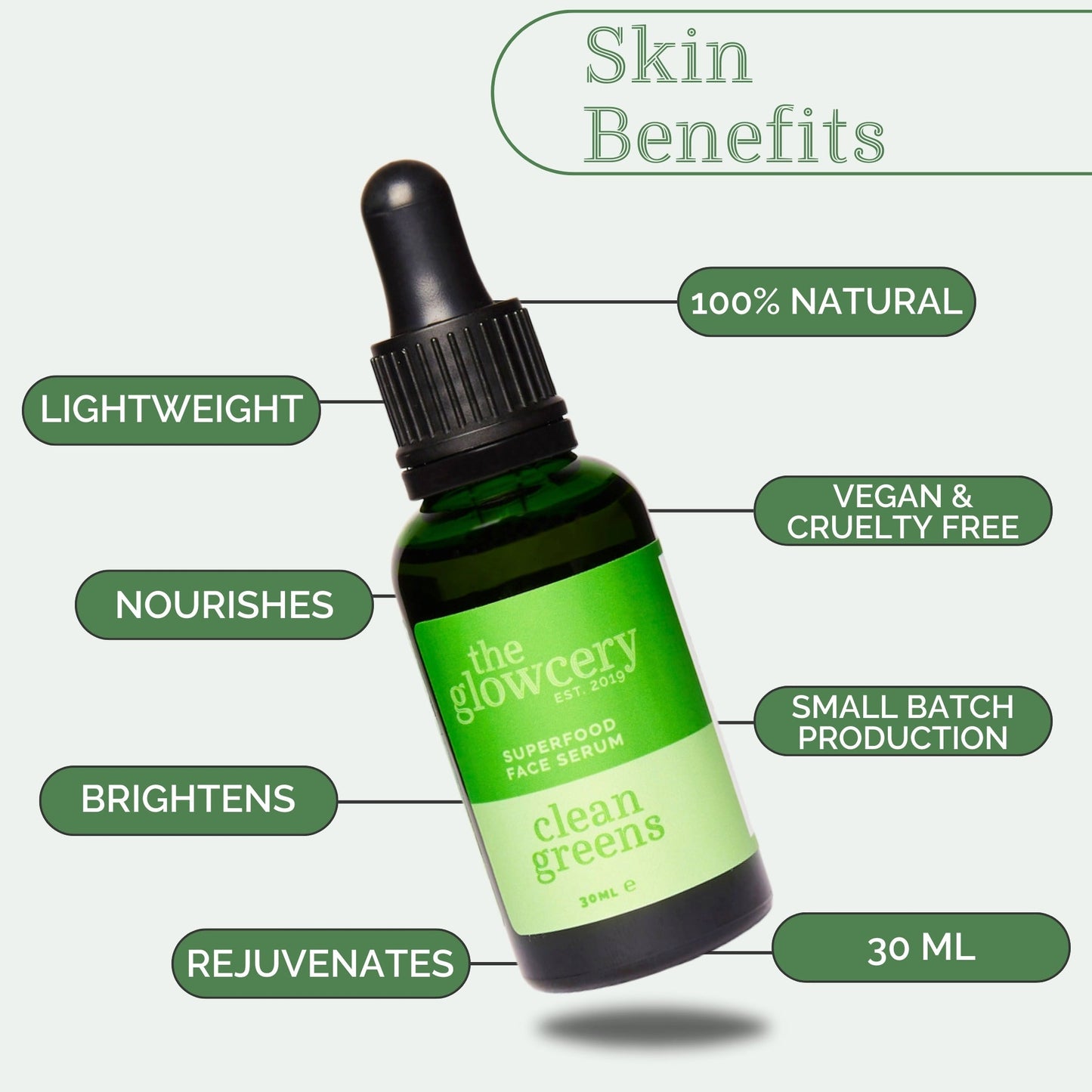 The Glowcery - Clean Greens Facial Oil
