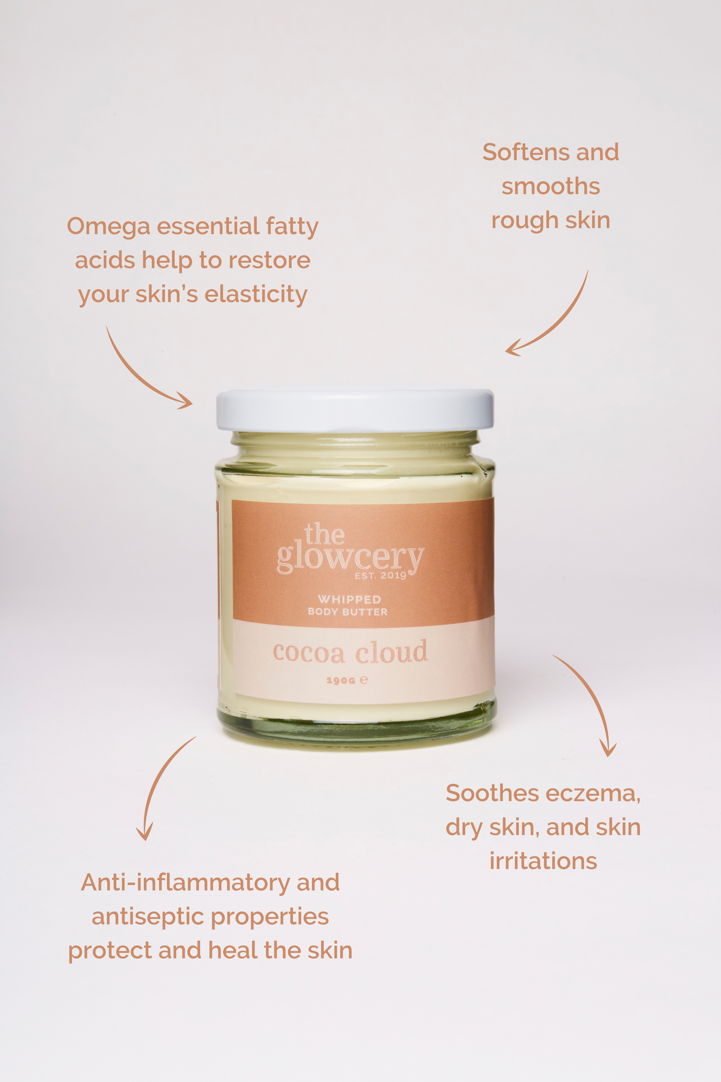 The Glowcery - Cocoa Cloud Hand Whipped Body Butter