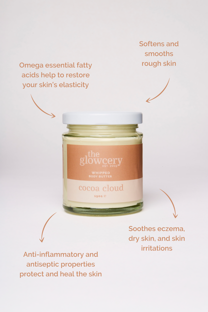 The Glowcery - Cocoa Cloud Hand Whipped Body Butter