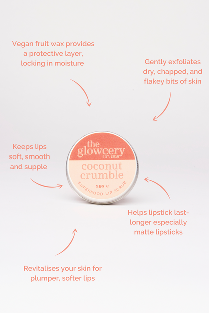 The Glowcery - Coconut Crumble Superfood Lip Scrub
