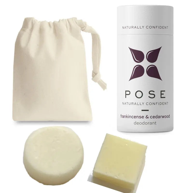 POSY London. - Eco-friendly Deodorant, Shampoo and Conditioner Bar Bundle
