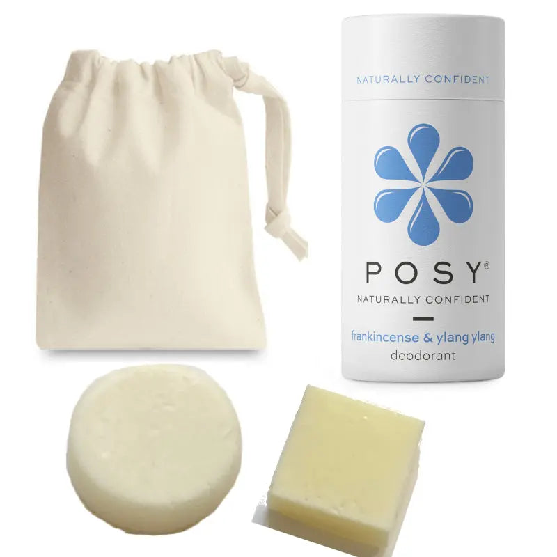 POSY London. - Eco-friendly Deodorant, Shampoo and Conditioner Bar Bundle