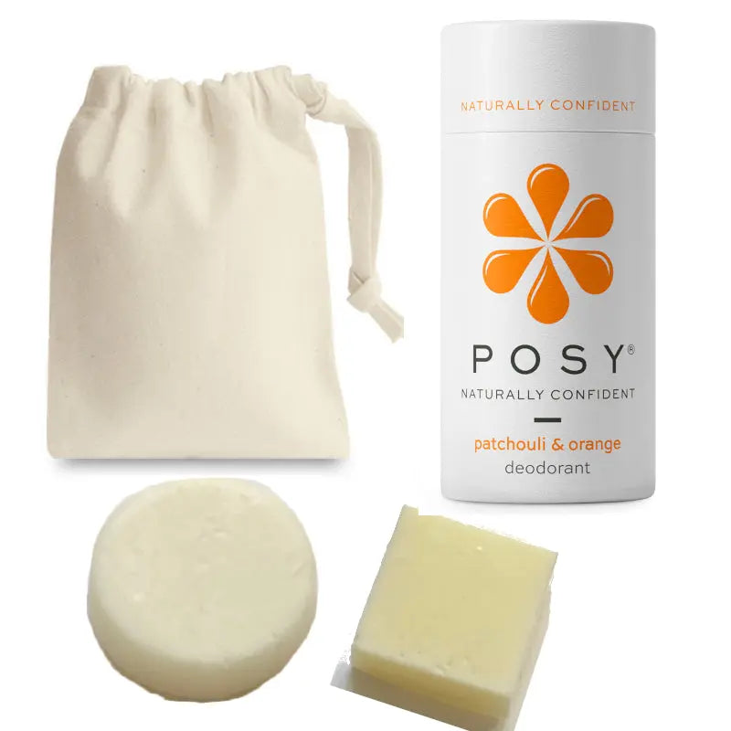 POSY London. - Eco-friendly Deodorant, Shampoo and Conditioner Bar Bundle