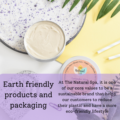 The Natural Spa - Lavender Mint Cream deodorant balm - naturally bicarb and aluminium free