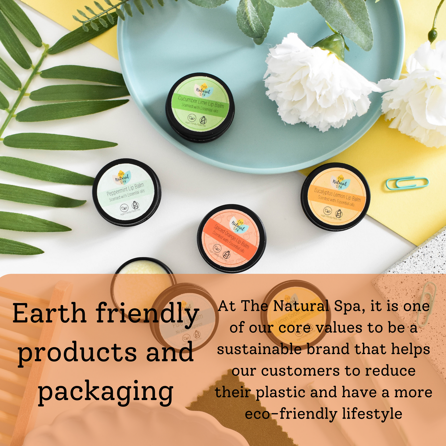 The Natural Spa - Spiced Orange   All Natural Lip Balm