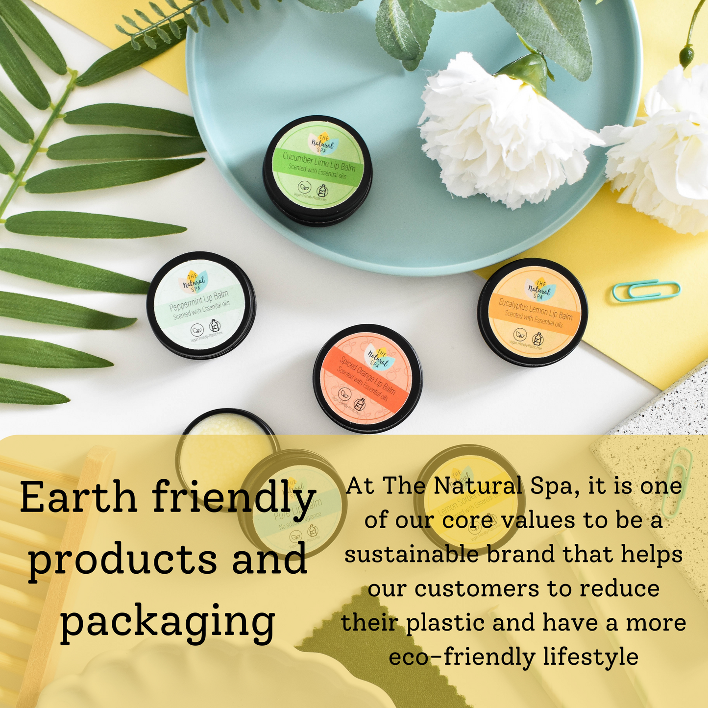 The Natural Spa - Lemon Sorbet All Natural Lip Balm