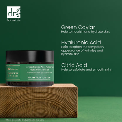 Dr Botanicals - Green Caviar Night Cream & Mask