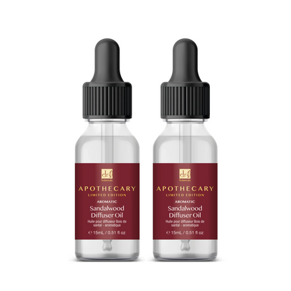 Dr Botanicals - Aromatic Sandalwood Diffuser Oil 15ml Twin Value Savings Pack
