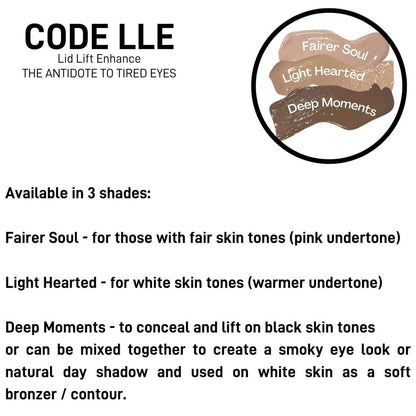 CODE LLE Lid Lift Enhance - 3-in-1 Concealer, Primer & Eyeshadow