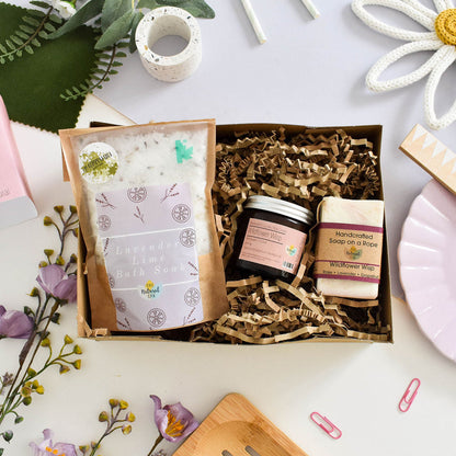 The Natural Spa - Wildflower Wisp At Home Natural Spa Set - Bring the spa to your door