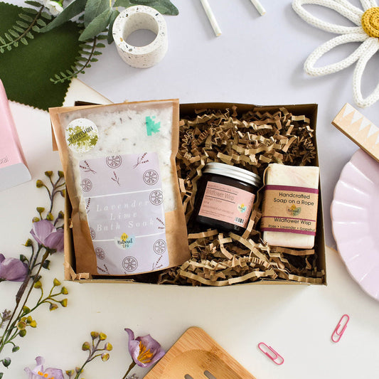 The Natural Spa - Wildflower Wisp At Home Natural Spa Set - Bring the spa to your door