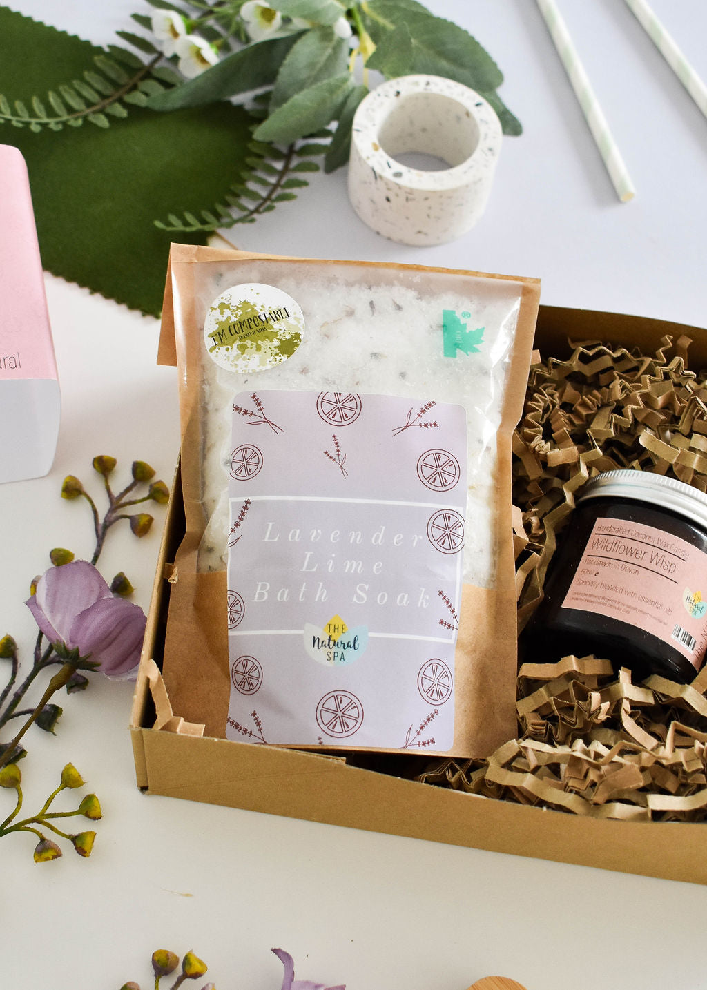 The Natural Spa - Wildflower Wisp At Home Natural Spa Set - Bring the spa to your door