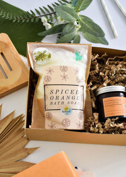 The Natural Spa - Spiced Orange At Home Natural Spa Set - Bring the spa to your door